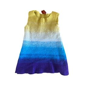 Missoni Kids Girls Baby Sleeveless Knit Ombre Sweater Dress 2t